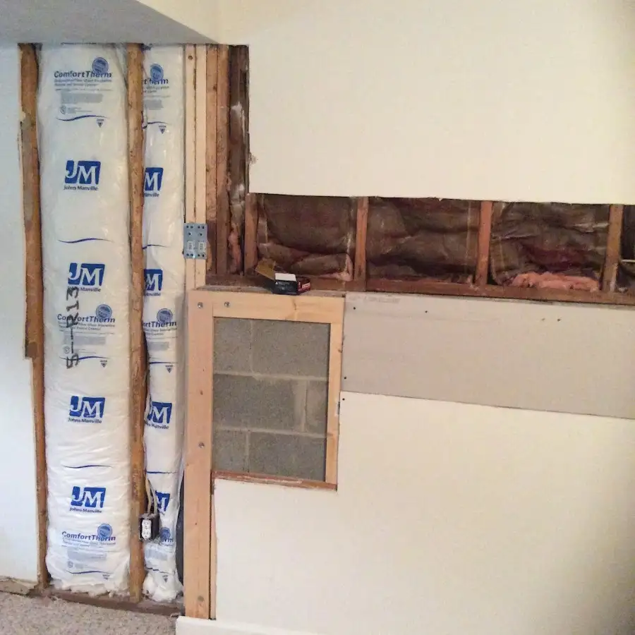 Wall insulation replacement during Contents Cleaning & Restoration in Marana